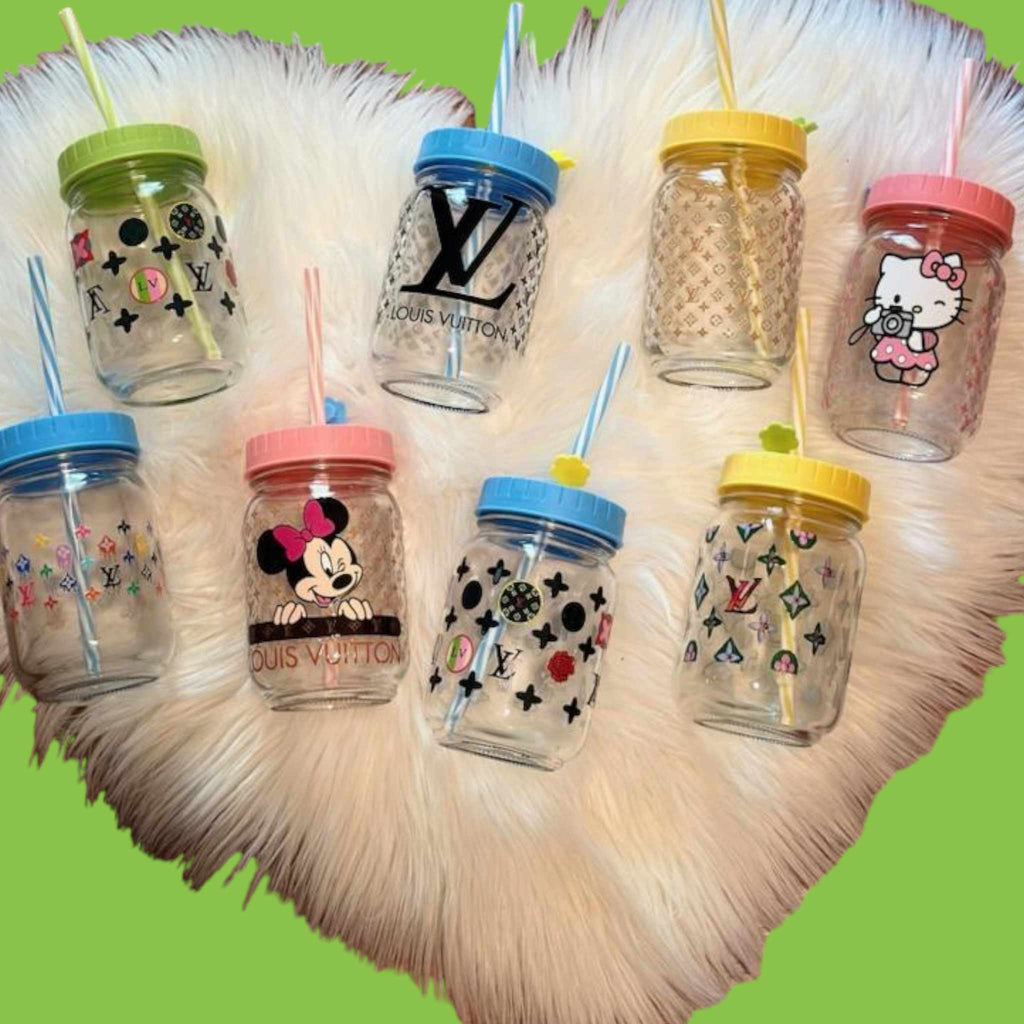 16 oz Glass Custom Cups (8 Styles) - 260 Broadway Boutique