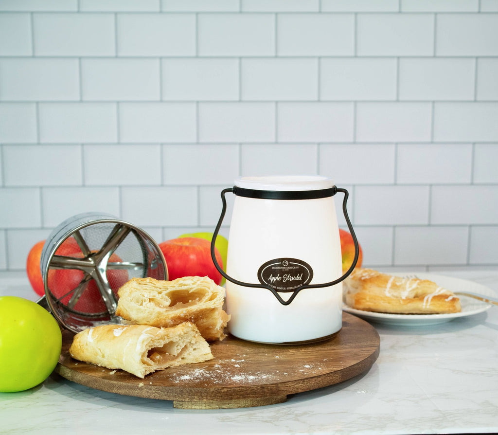 22 oz Butter Jar Candle: Apple Strudel - 260 Broadway Boutique