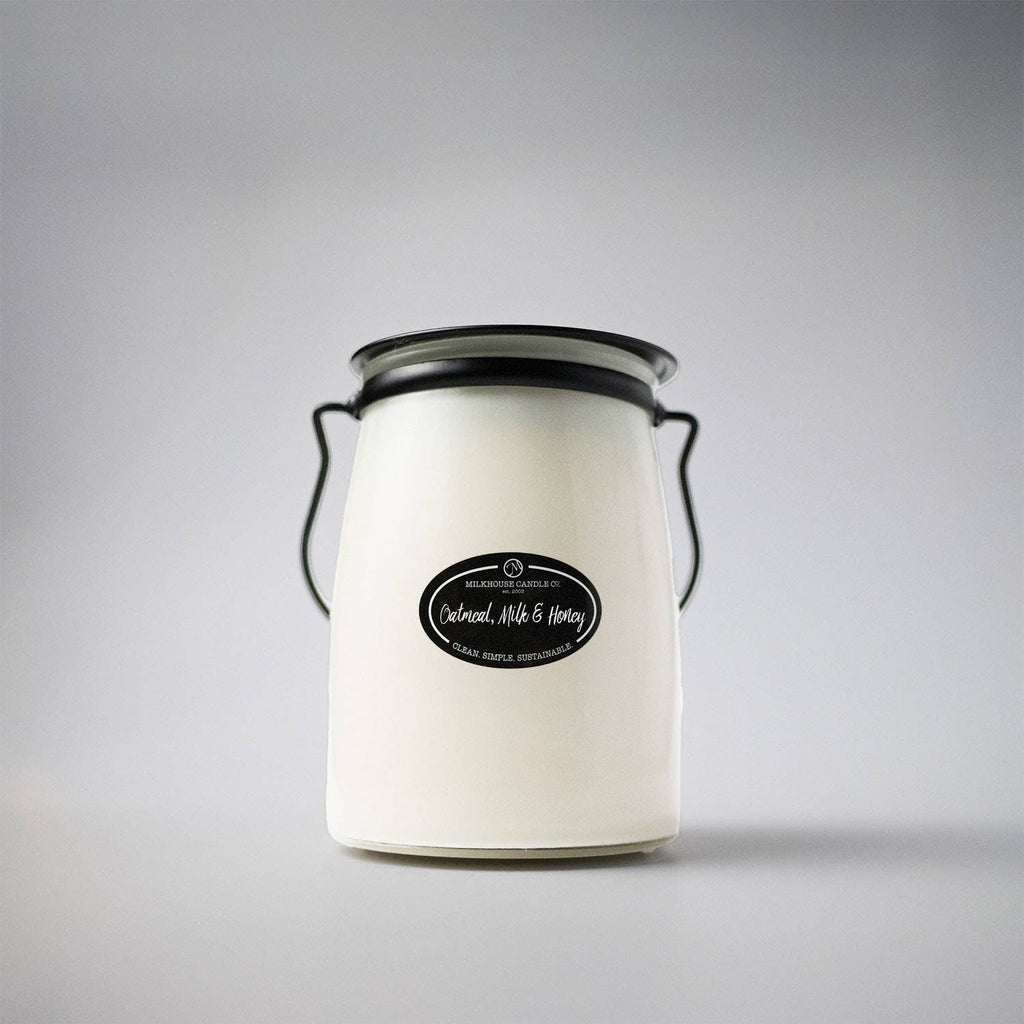 22 oz Butter Jar Candle: Oatmeal, Milk & Honey - 260 Broadway Boutique