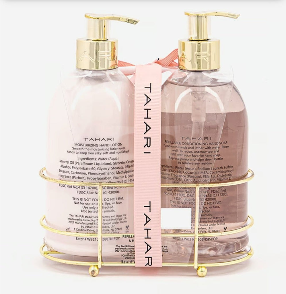 2Pc Set Conditioning Hand Soap and Moisturizing Hand Lotion 946 mL, Pink Combo - 260 Broadway Boutique