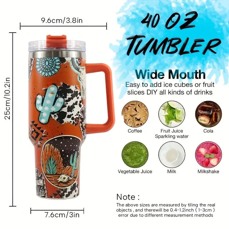 40 Oz Cactus Tumbler - 260 Broadway Boutique