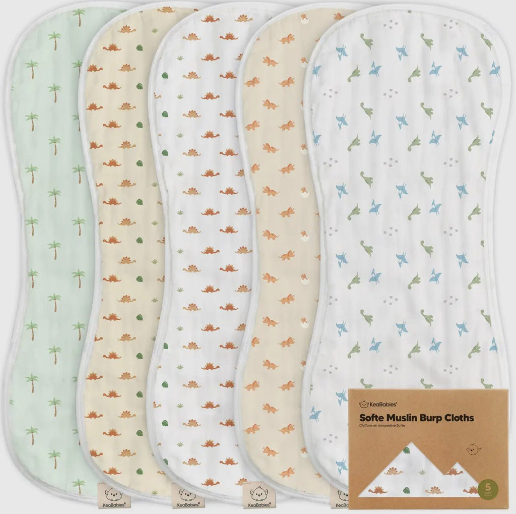 5 - Pack Softe Burp Cloths - 260 Broadway Boutique