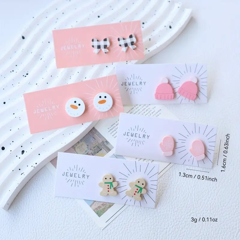 Acrylic Faux Clay Painted Earrings (7 Designs) - 260 Broadway Boutique