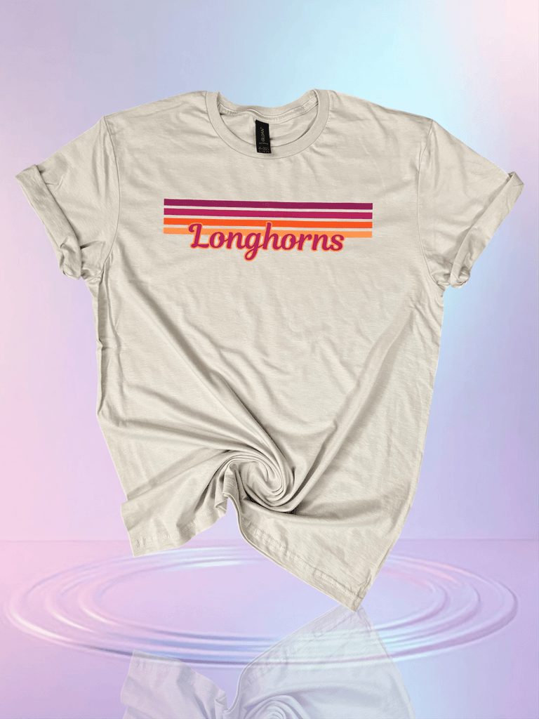 ADULT Pink Striped Longhorns - 260 Broadway Boutique