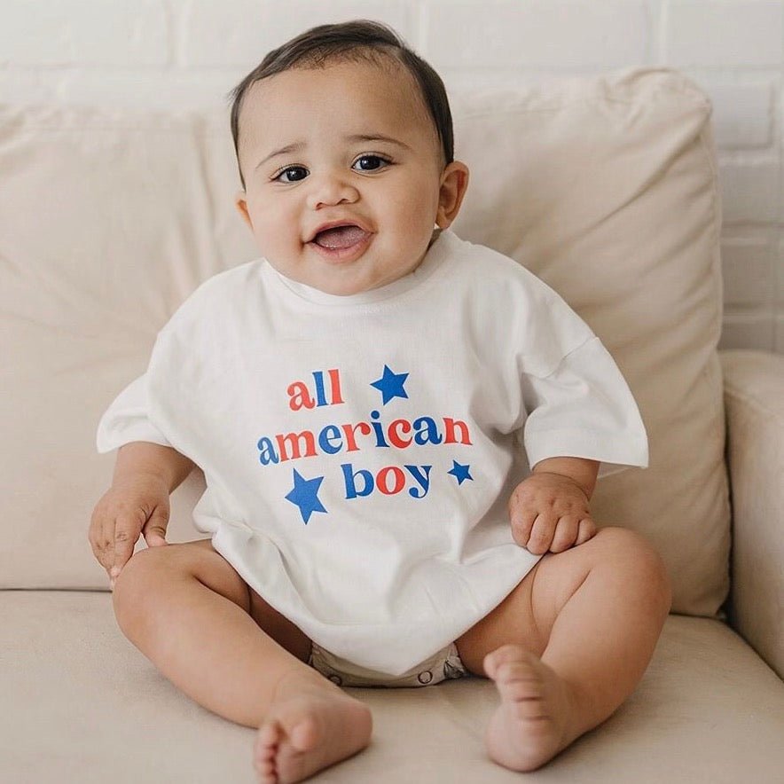 All American Boy Romper - 260 Broadway Boutique