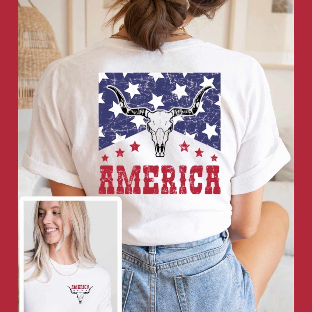 America Graphic Tee - 260 Broadway Boutique