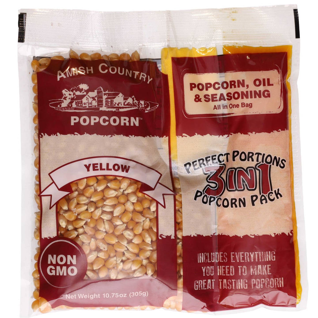Amish Country 10.75oz Tri - Pack of Yellow Popcorn - 260 Broadway Boutique