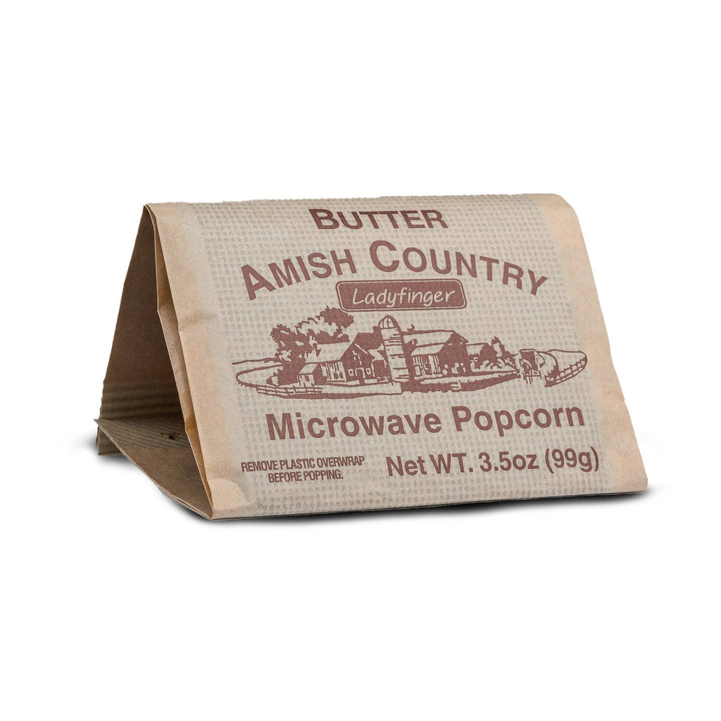 Amish Country 3pk Microwave Butter Ladyfinger Popcorn - 260 Broadway Boutique