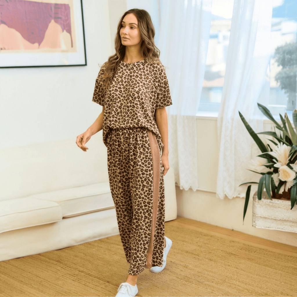 Animal Print Top & Bottom - 260 Broadway Boutique