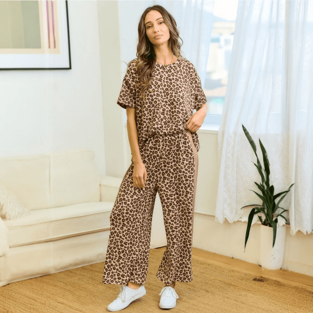 Animal Print Top & Bottom - 260 Broadway Boutique