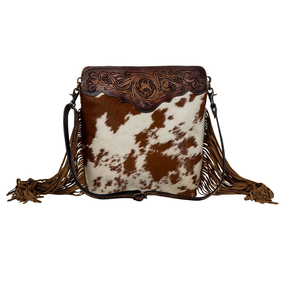 Artesia Way Fringed Hand - Tooled Bag - 260 Broadway Boutique