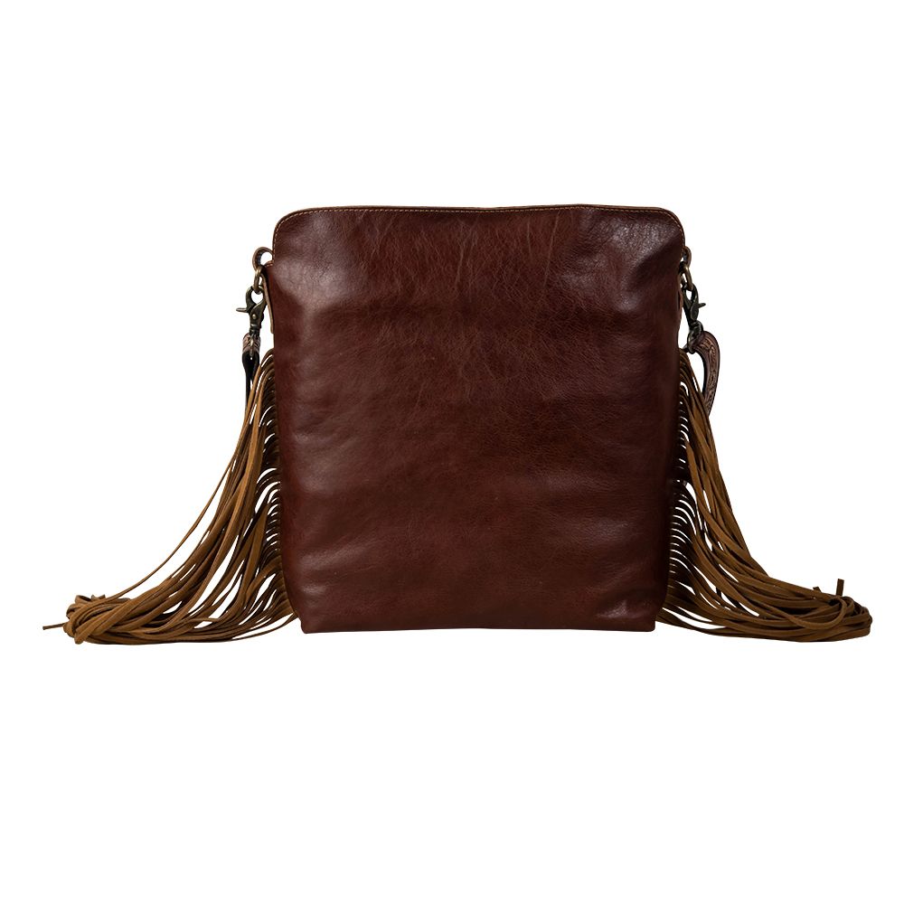 Artesia Way Fringed Hand - Tooled Bag - 260 Broadway Boutique