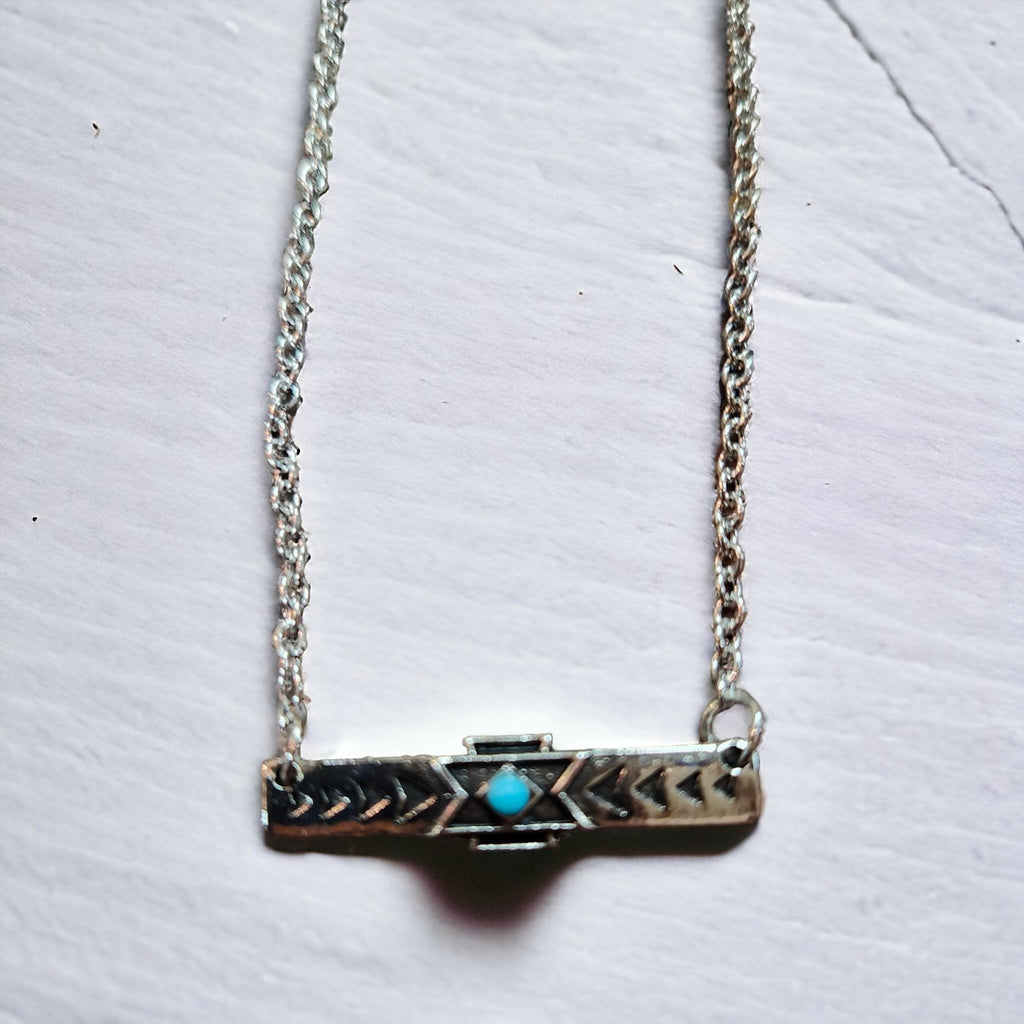 Aztec Bar Necklace - 260 Broadway Boutique