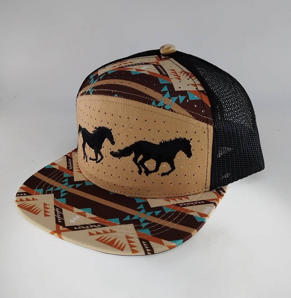Aztec Horses Cap - 260 Broadway Boutique