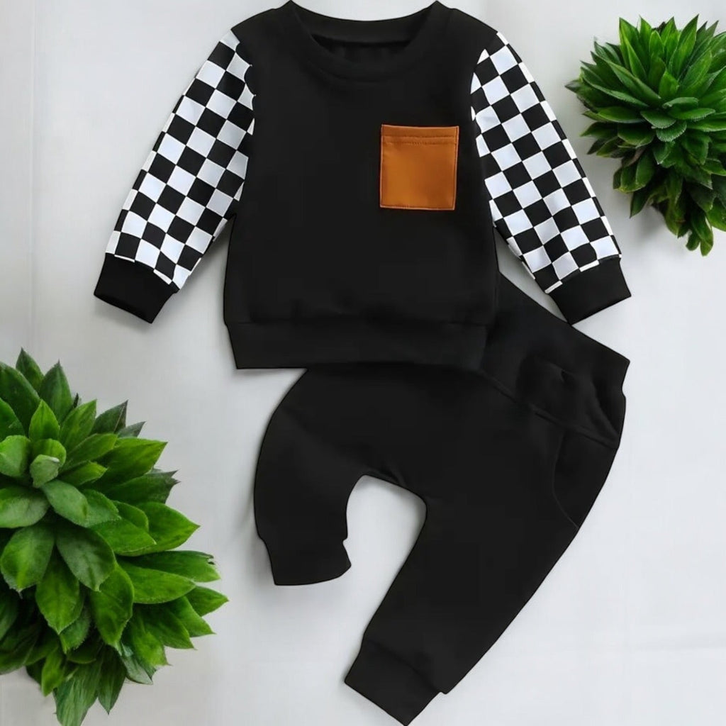 Baby Checkers Outfit - 260 Broadway Boutique