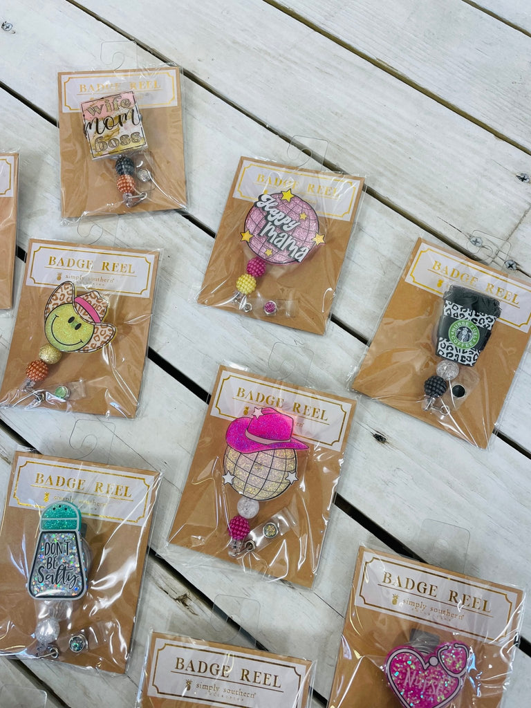 Badge Reels (multiple styles) - 260 Broadway Boutique