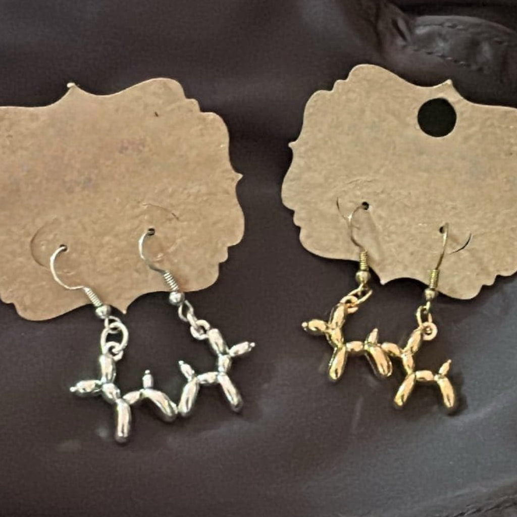 Ballon Dog Charm Necklace & Earrings (sold seperately) - 260 Broadway Boutique