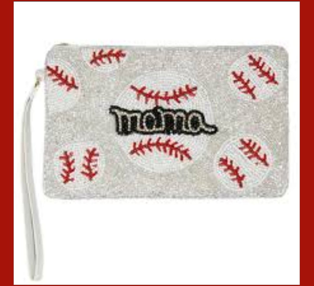 Baseball Beaded Clutch & Wristlet (Sold Separately) - 260 Broadway Boutique