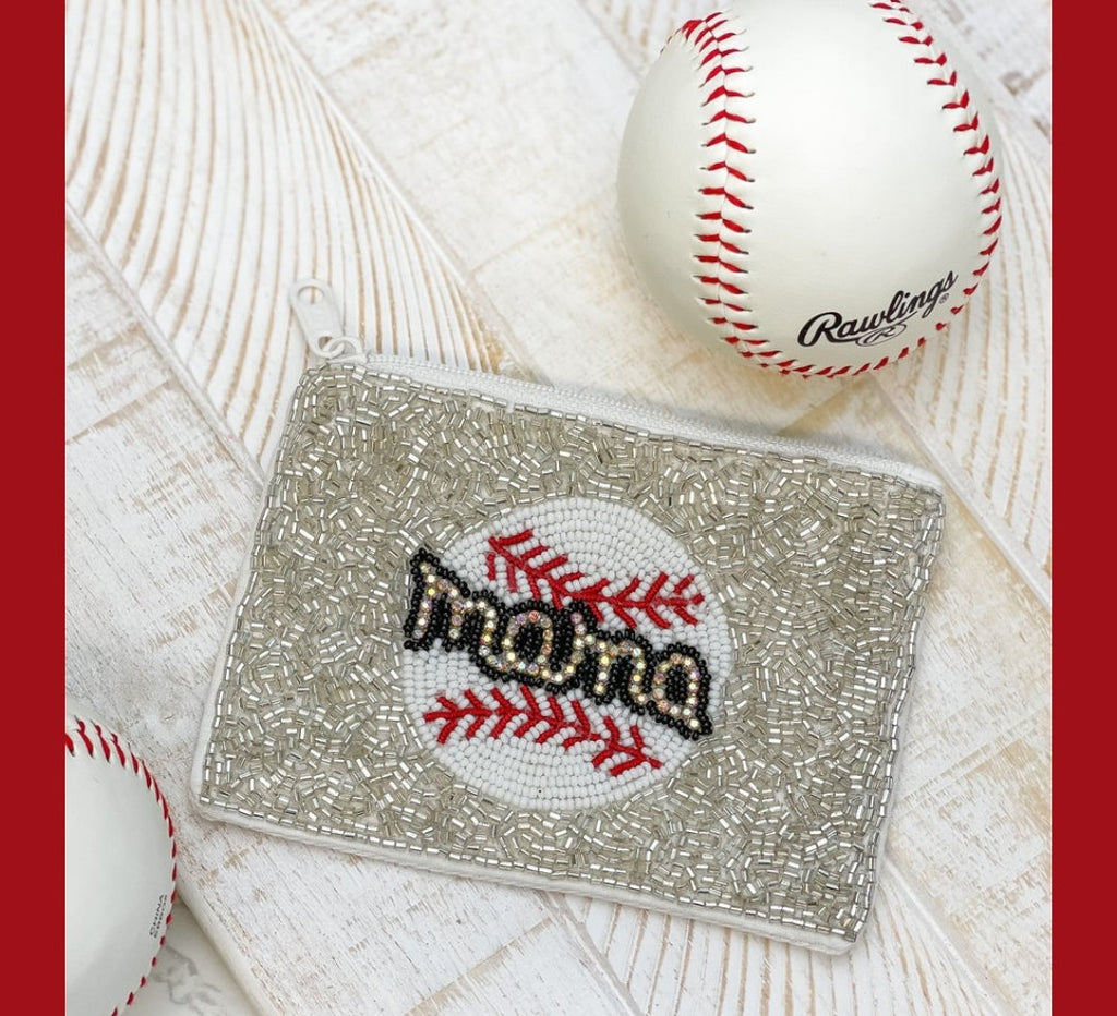 Baseball Beaded Clutch & Wristlet (Sold Separately) - 260 Broadway Boutique