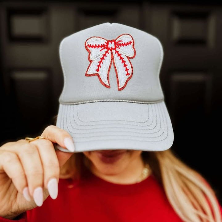 Baseball Bow Hat (2 Colors) - 260 Broadway Boutique