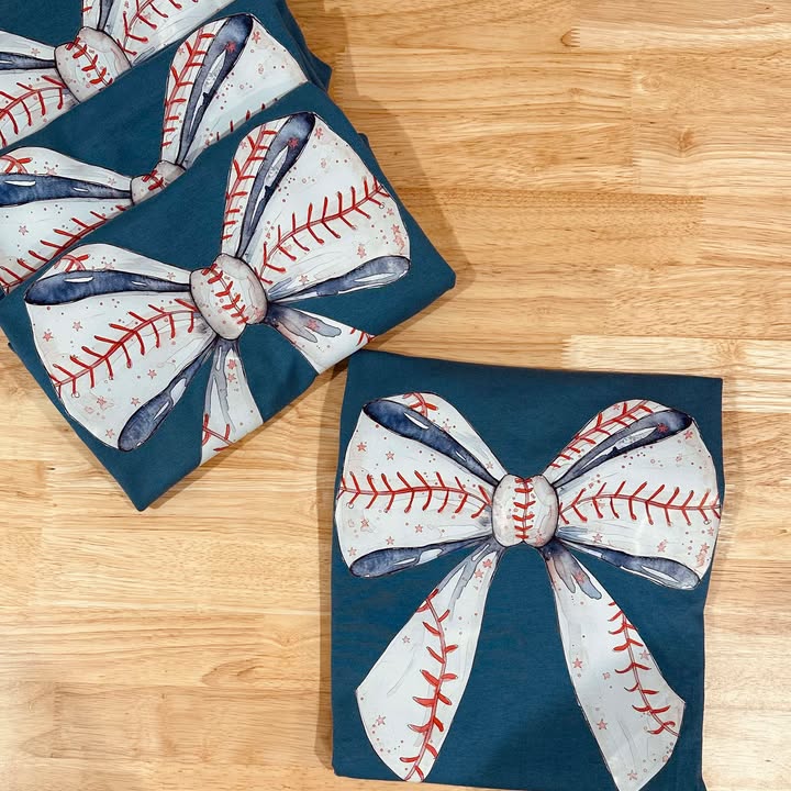 Baseball Bow Tshirt - 260 Broadway Boutique