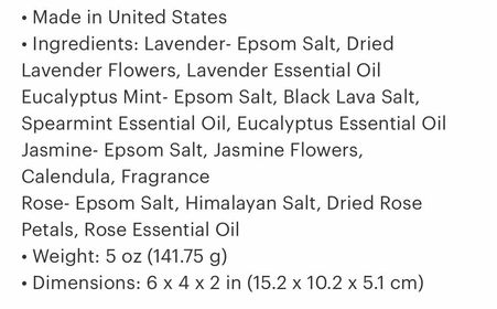 Bath Salts (Multiple Options) - 260 Broadway Boutique