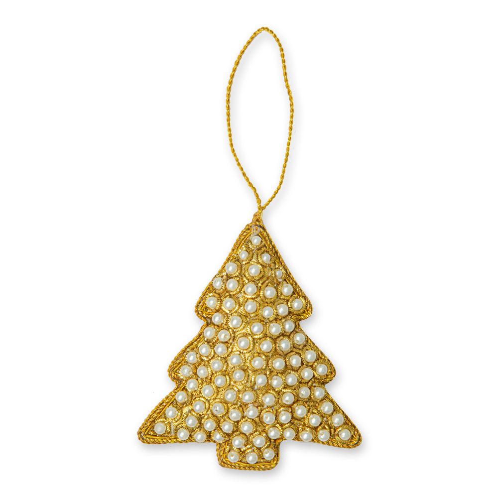 Beaded Cheer Christmas Tree Ornament - 260 Broadway Boutique