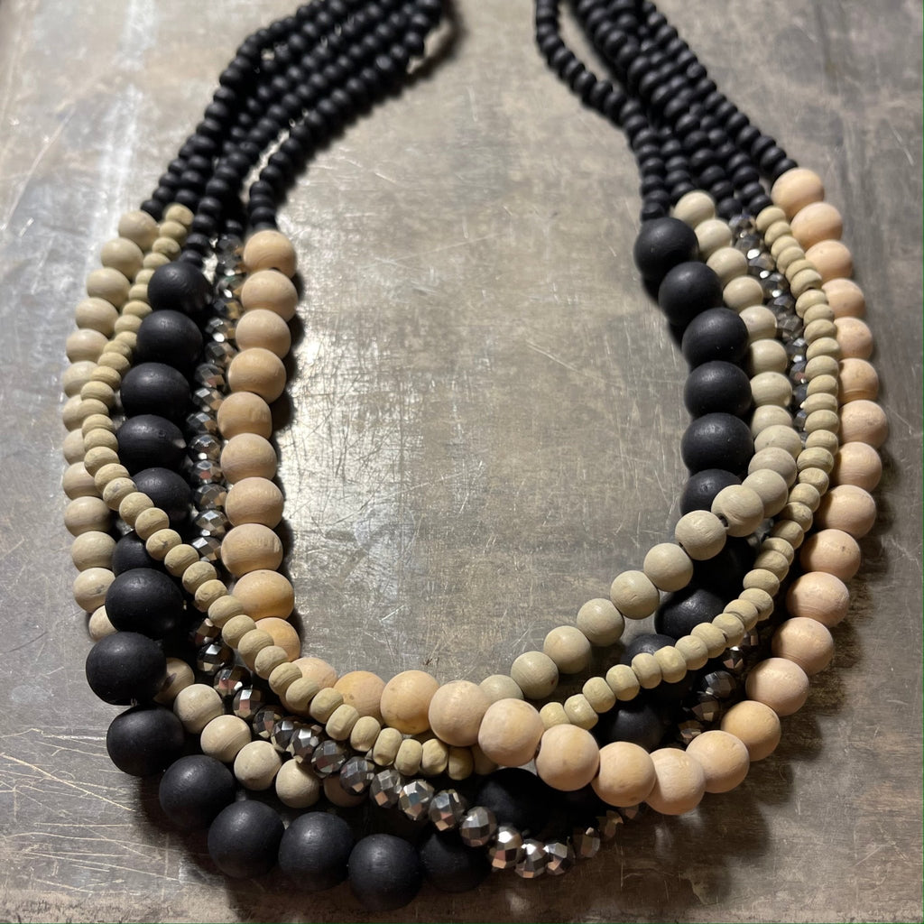 Beaded Layer Necklace - 260 Broadway Boutique