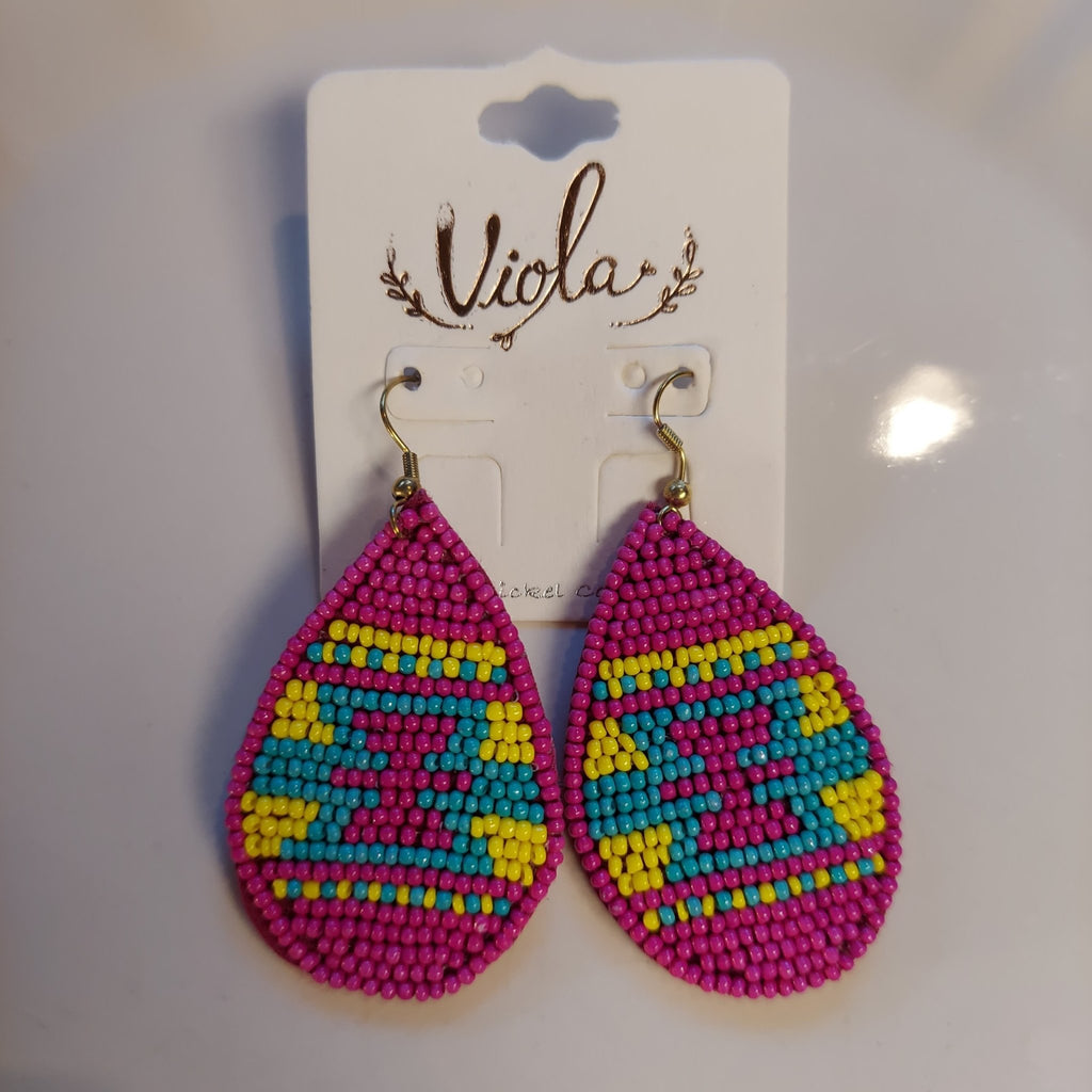 Beaded Teardrop Earrings - 260 Broadway Boutique