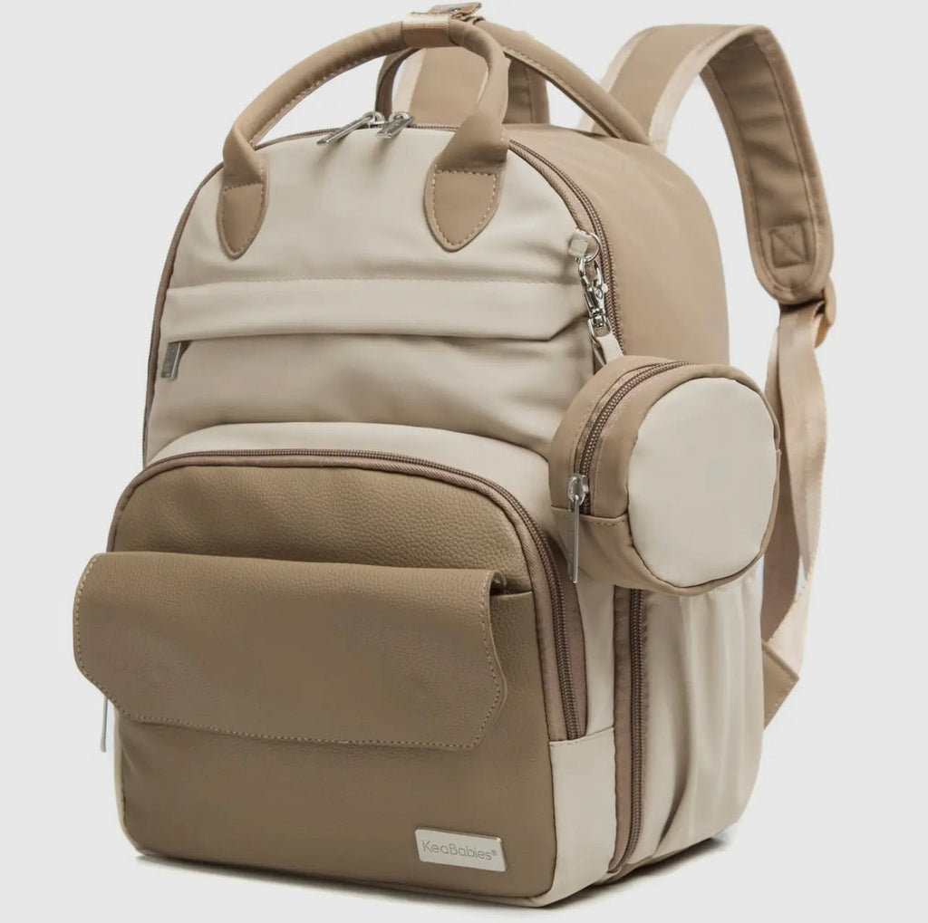 Beige Diaper Bag Back Pack - 260 Broadway Boutique