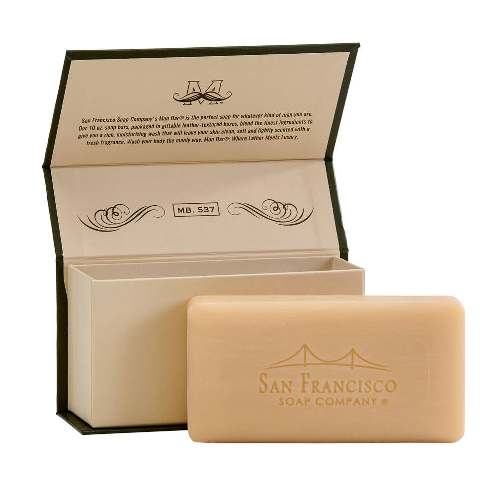 Bergamot & Cognac 10oz Man Bar - 260 Broadway Boutique
