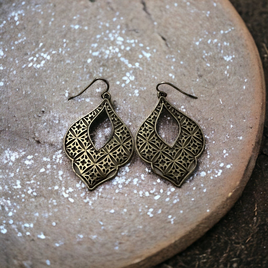 Boho Gold Drop Earrings - 260 Broadway Boutique