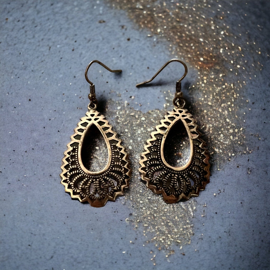 Boho Gold Drop Earrings - 260 Broadway Boutique