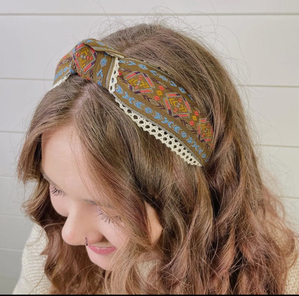 Boho Lace Headband - 260 Broadway Boutique