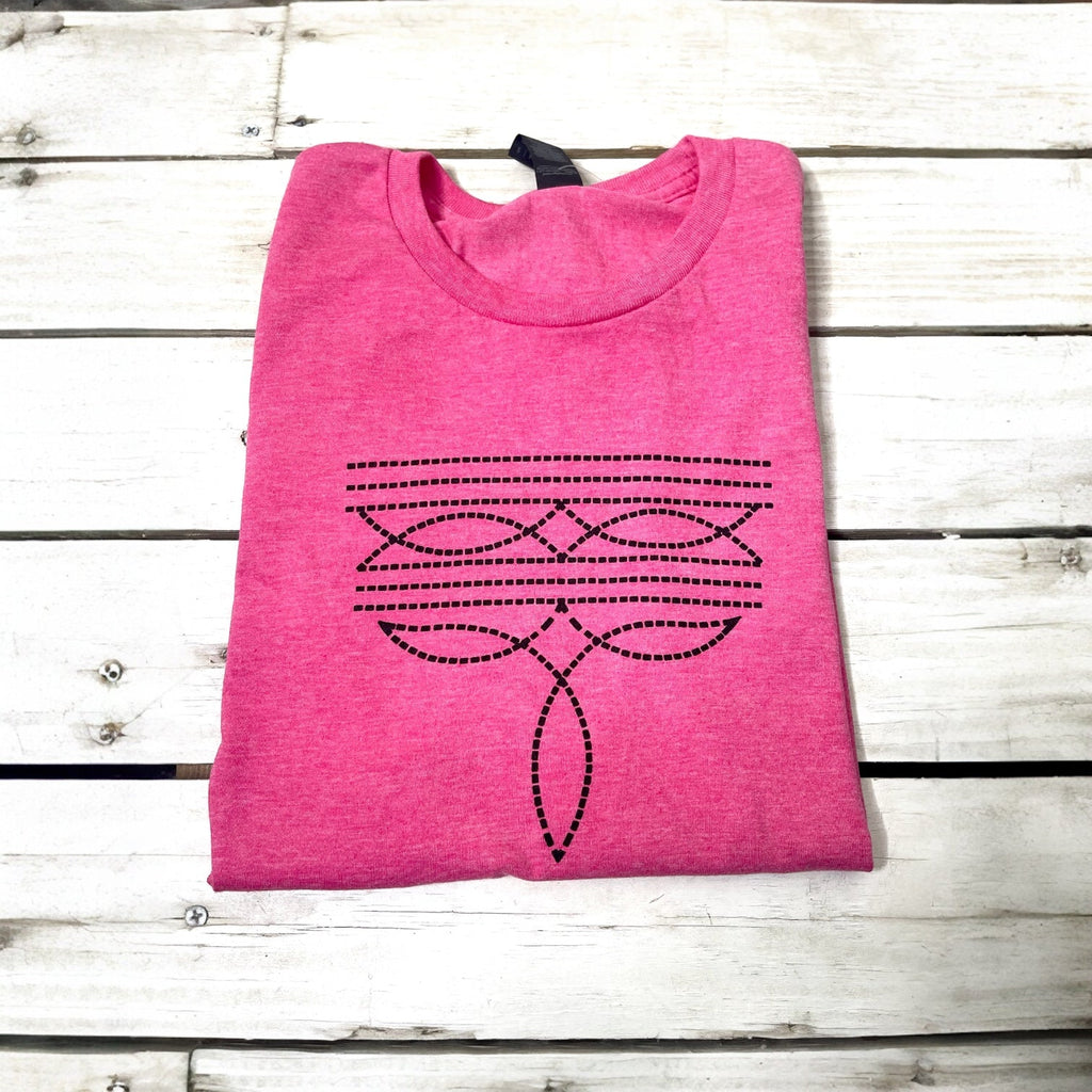 Boot Stitch Graphic Tee - 260 Broadway Boutique