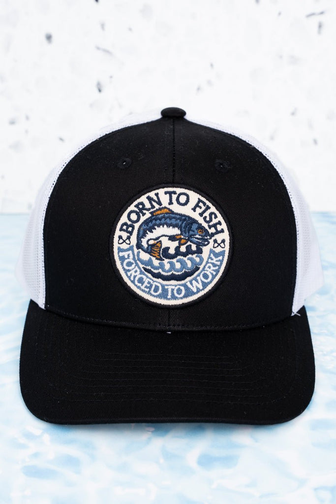 Born To Fish ~ Forced To Work Cap (3 Colors) - 260 Broadway Boutique