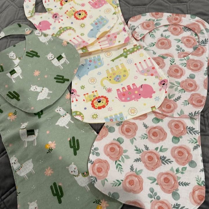 Burp Cloths & Matching Bib - 260 Broadway Boutique