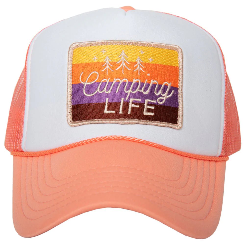 Camping Life Trucker Hat - 260 Broadway Boutique