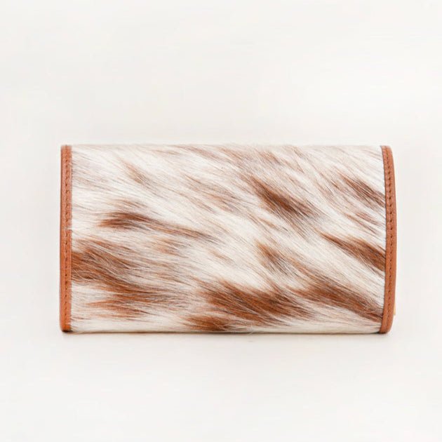 Canon Jewelry Case - Brow & White Cowhide - 260 Broadway Boutique