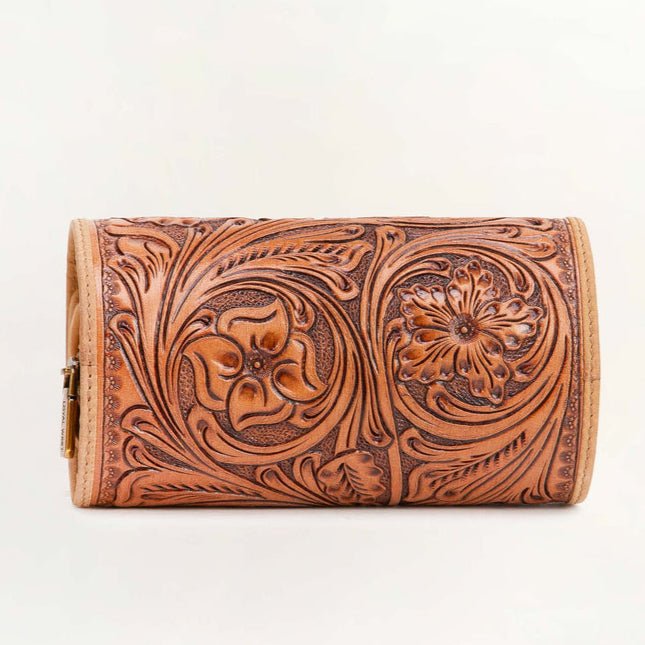 Canon Jewelry Case - Hand Tooled Leather - 260 Broadway Boutique