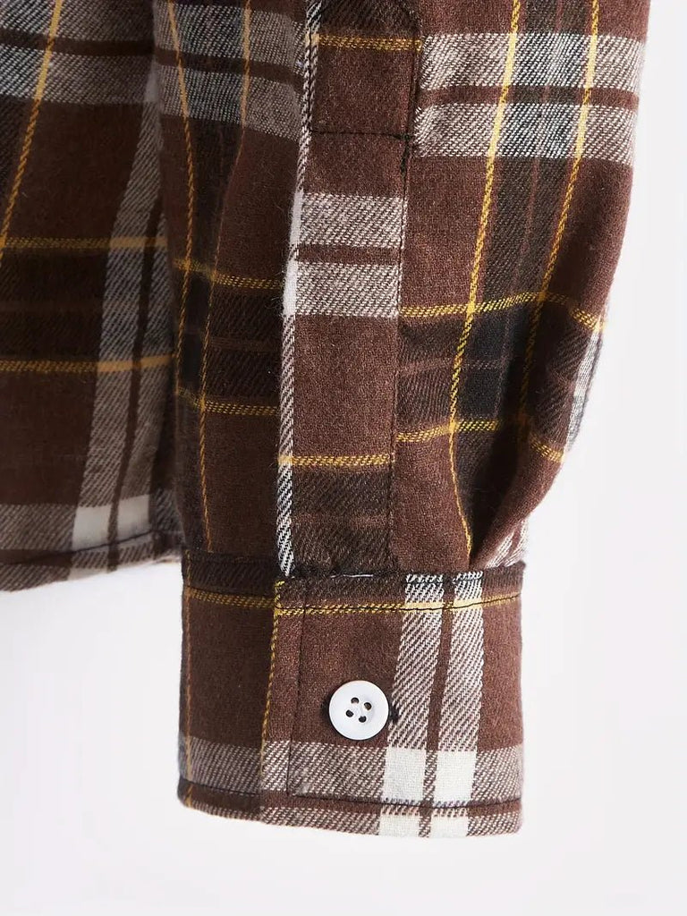 Casual Plaid Pattern Men's Long Sleeve Hooded Shirt (2 Colors) - 260 Broadway Boutique