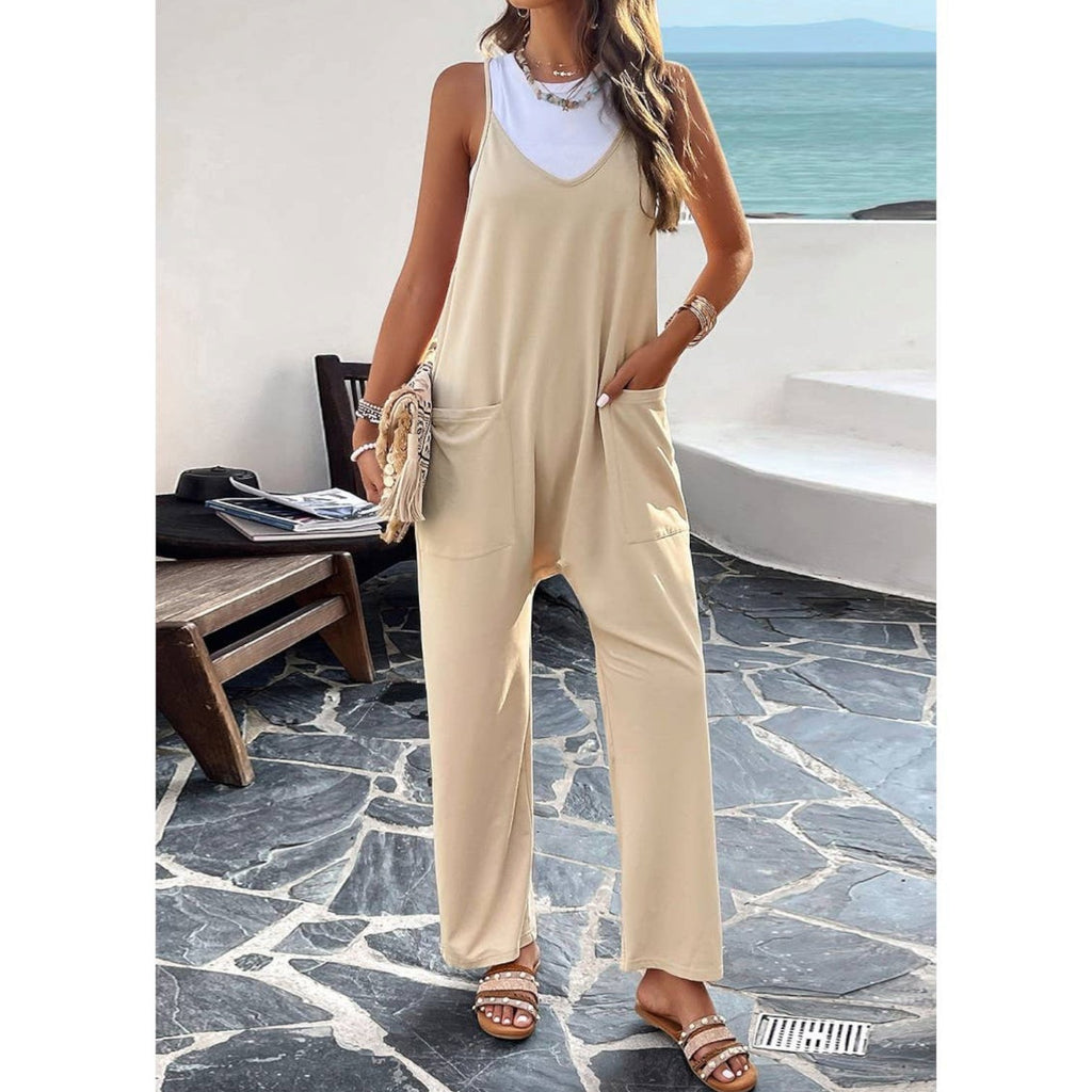 Casual Solid Color Jumpsuit (5 Color Options) - 260 Broadway Boutique