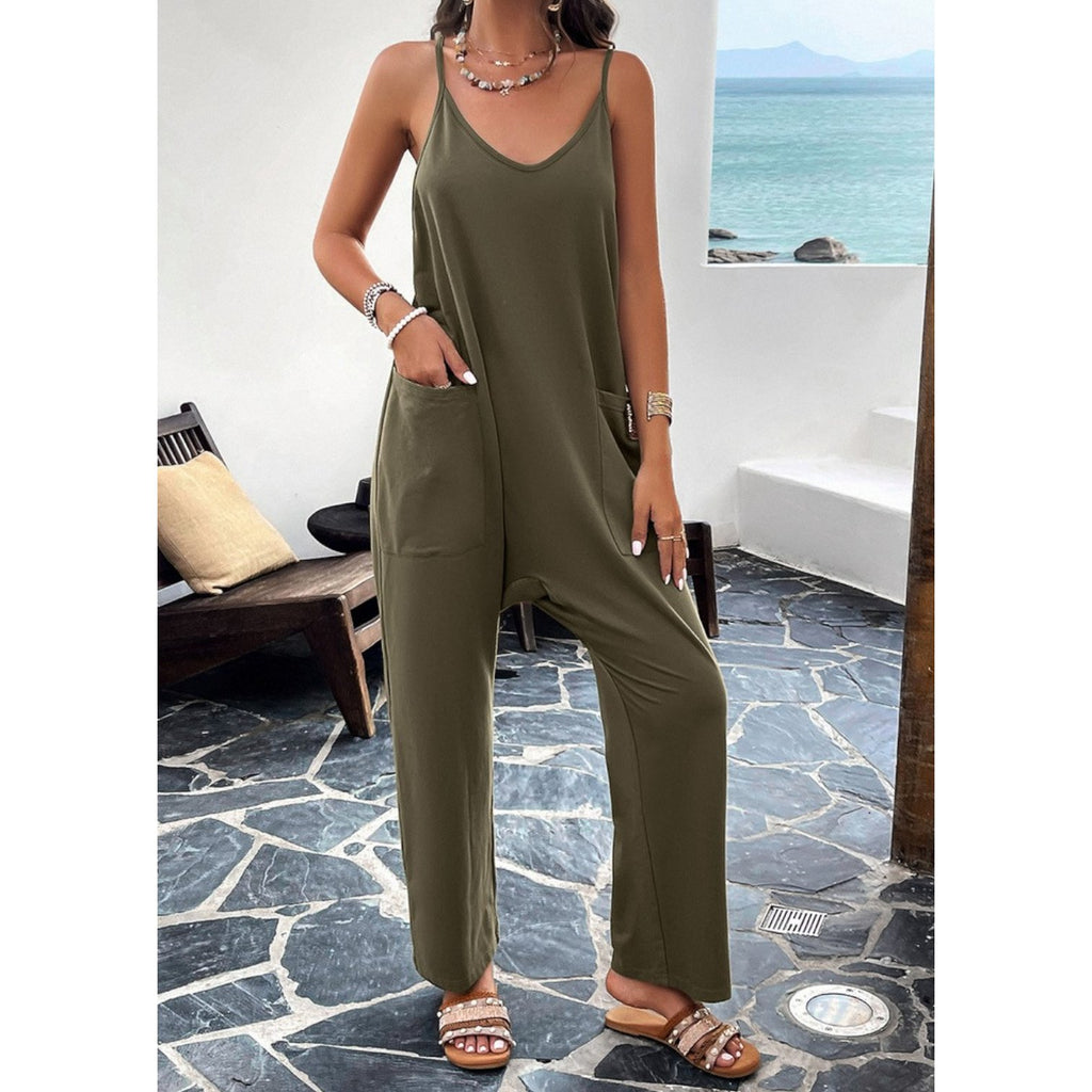 Casual Solid Color Jumpsuit (5 Color Options) - 260 Broadway Boutique