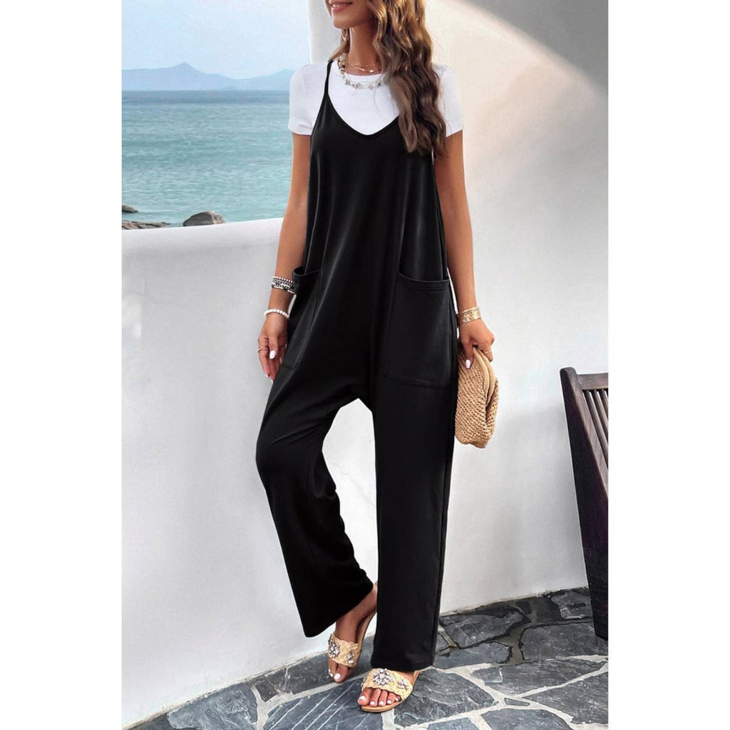 Casual Solid Color Jumpsuit (5 Color Options) - 260 Broadway Boutique