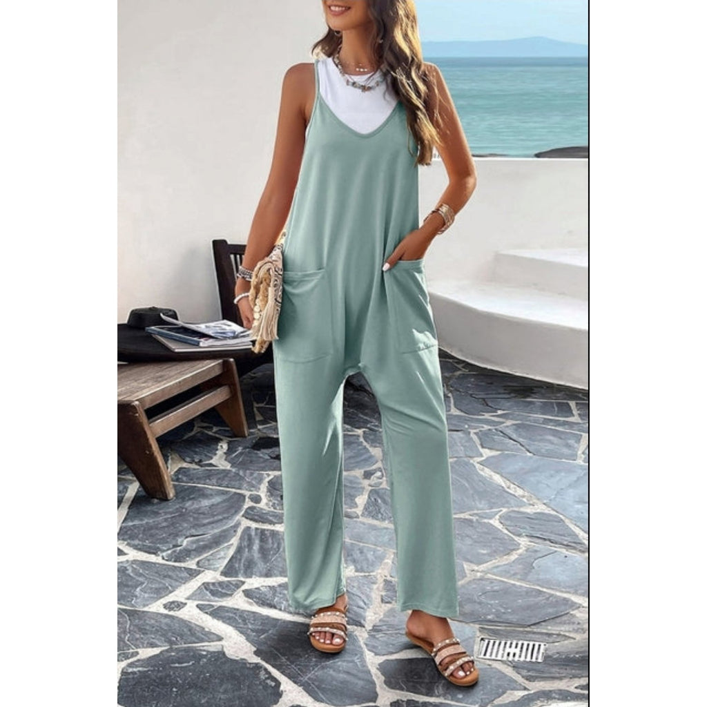 Casual Solid Color Jumpsuit (5 Color Options) - 260 Broadway Boutique