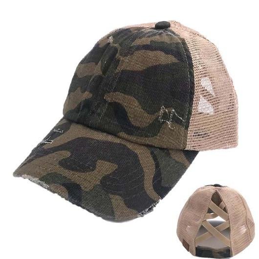 C.C. Criss Cross Pony Caps - 260 Broadway Boutique