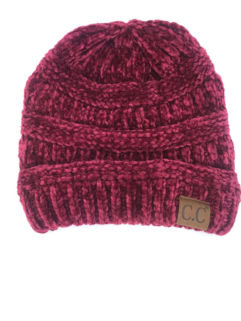 CC Velour Beanies (Multiple Colors) - 260 Broadway Boutique