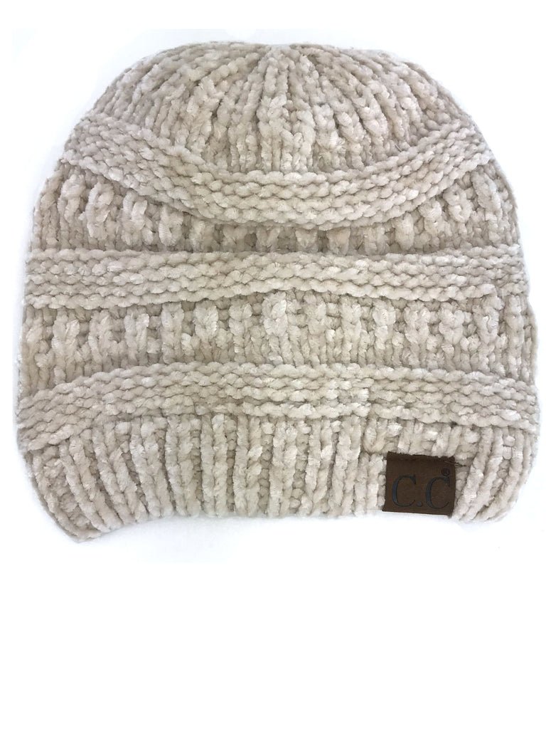 CC Velour Beanies (Multiple Colors) - 260 Broadway Boutique