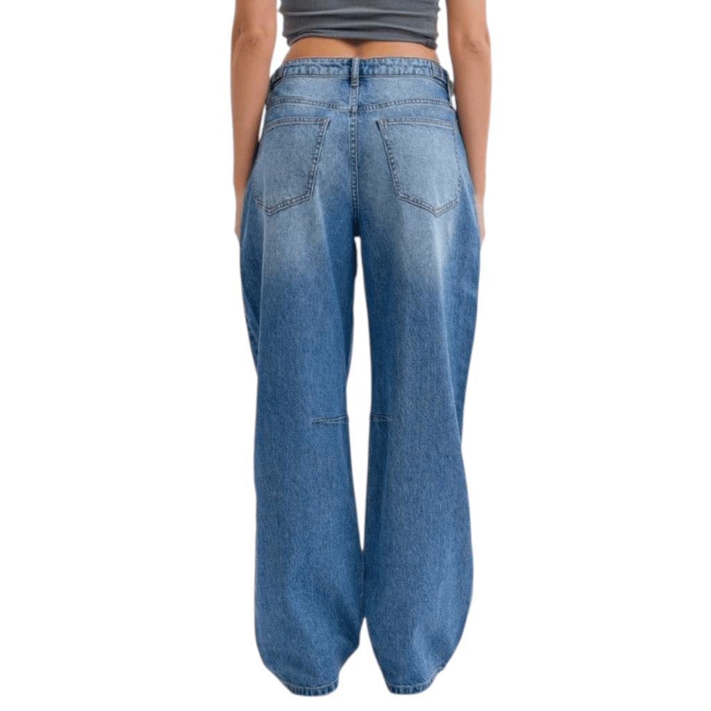 Cello Mid Waisted Barrel Leg with Side Buckle - 260 Broadway Boutique