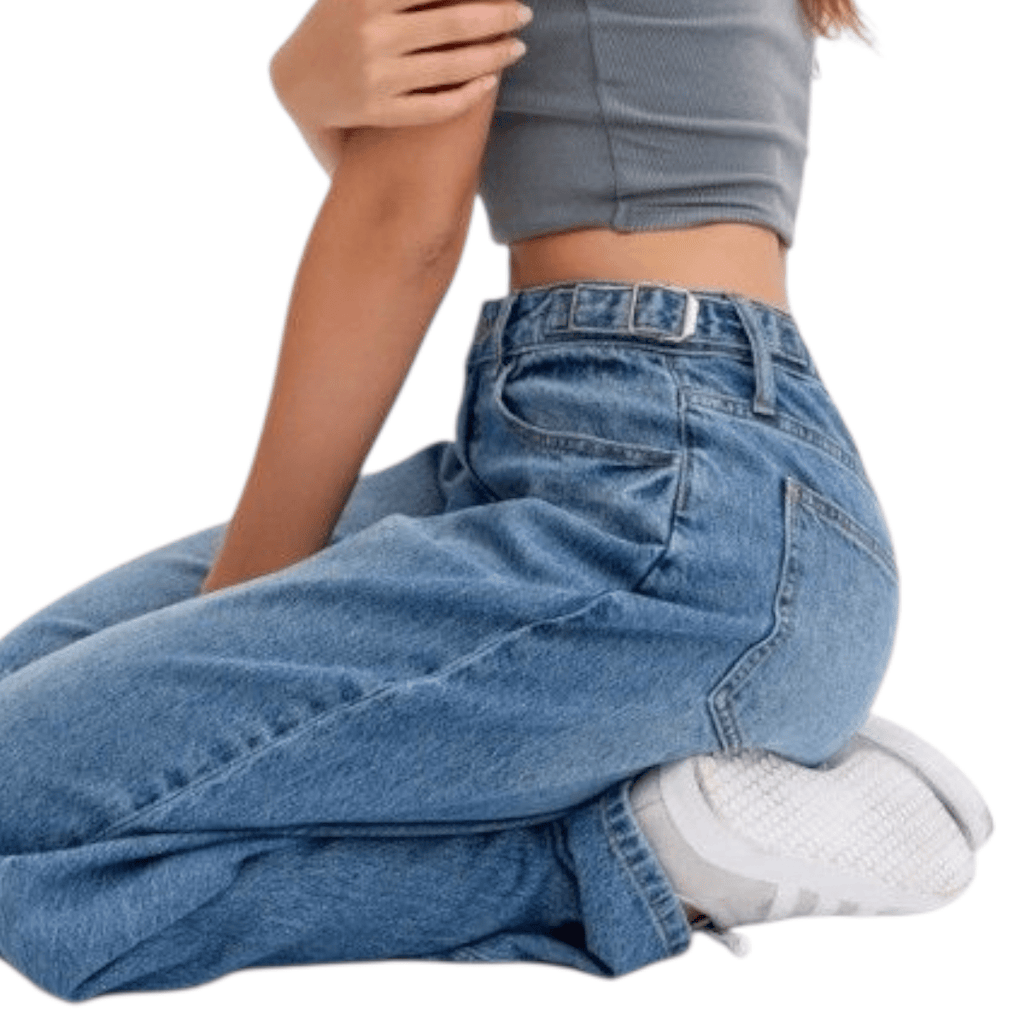 Cello Mid Waisted Barrel Leg with Side Buckle - 260 Broadway Boutique